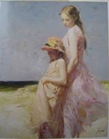 Pino Daeni - Impression oil painting.